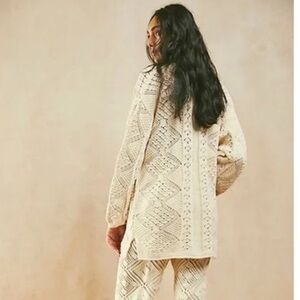 Free People Beach Get Away Fauxchet Sweater Large